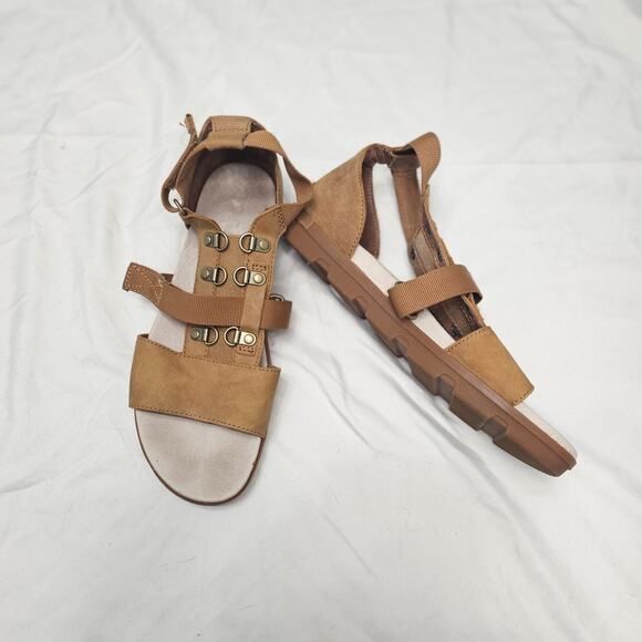 Sorel Torpeda Carly Women's Leather Gladiator Sandals Size 9 - Picture 1 of 5